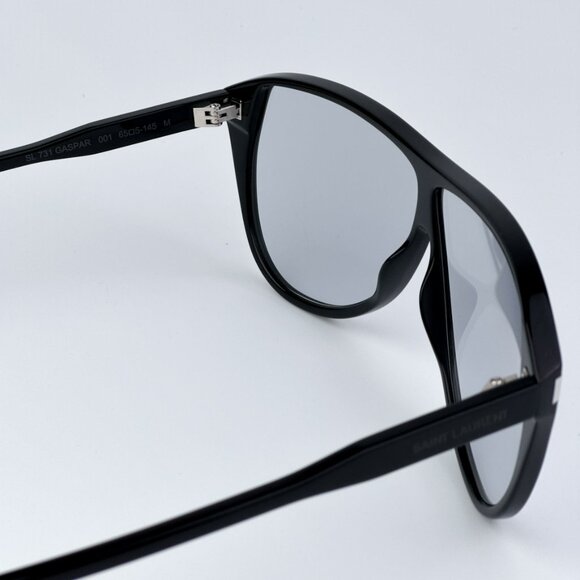 Saint Laurent SL731 GASPAR  001 BRAND NEW Sunglasses Black Light Blue Aviator U